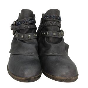 Rampage Designer NEW Women's Gray Dress Ankle Booties - sz. 7M